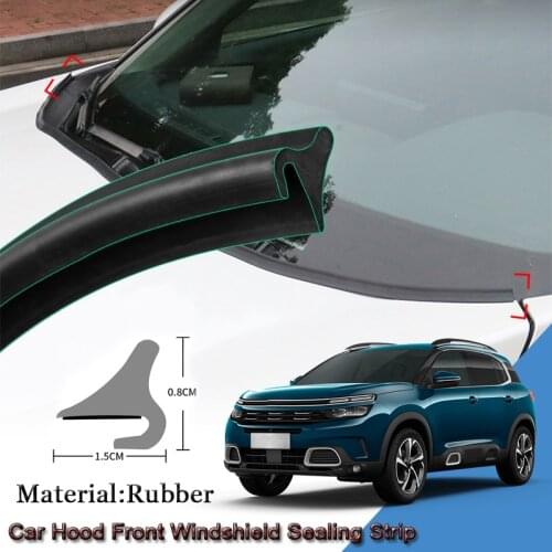 Car Rubber Seal Strip Windshied Spoiler Filler Protect Edge Weatherstrip Strips Accessories For Citroen C5 Aircross 2017-2020