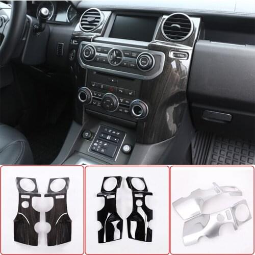 Car Styling Center Console Outlet Vent Cover Trim Mask Stickers For Land Rover Discovery 4 LR4 LHD Car Interior Accessories