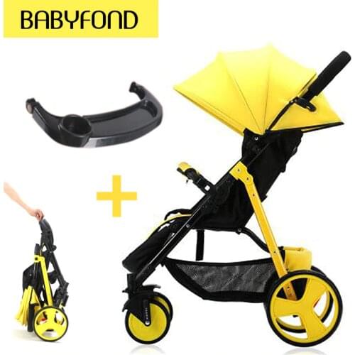 Fast shipping !Brand lightweight umbrella carts with baby tray trolley High landscape baby stroller folding carry on the plane