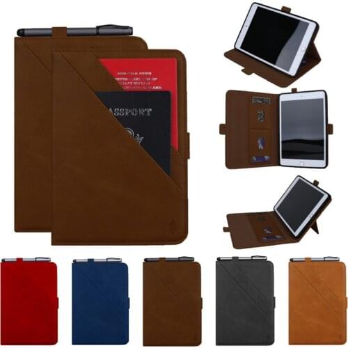 Case For Apple iPad mini 5 2019 Cover Smart leather Card slot Pouch Bag case for iPad mini 1 2 3 4 case 7.9" Cover