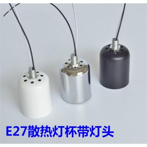 E27 screw cap / Lamp cup holder with wire cooling hole / Ceramic lamp chandelier lamp / Lighting accessories