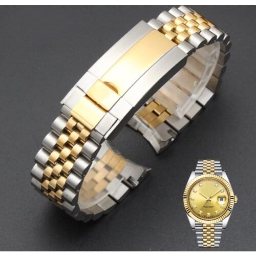 Quality Watchbands For Rolex OYSTERPERTUAL GMT DATEJUST Watch Accessories Stainless Steel Watch Band Strap Watch Bracelet Chain