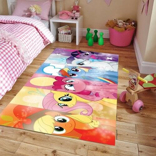 My Little Pony Patterned Carpet ,Non Slip Floor Carpet,Teens Carpet,Turkish Rug