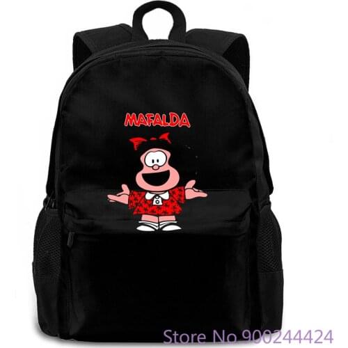 MAFALDA New Hot Sale Black Tricolor Trend women men backpack laptop travel school adult student