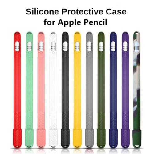 Soft Silicone Protective Case for Apple Pencil I Shockproof Pouch Anti Drop Bag Cover for iPad Tablet Touch Pen Stylus Sleeve