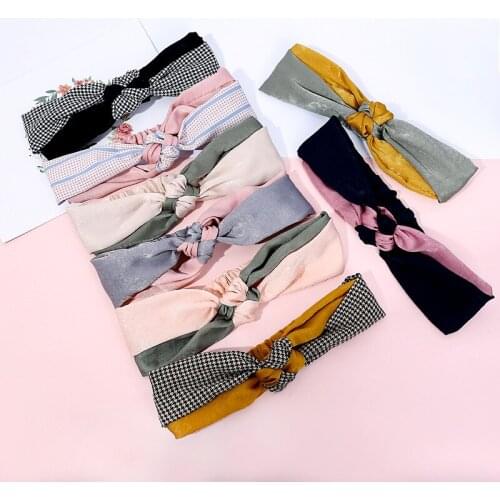 New Personality Stitching Cross Hairband Women Europe America Sports Fitness Yoga Headband Fashion Knotted Hairband Accessories