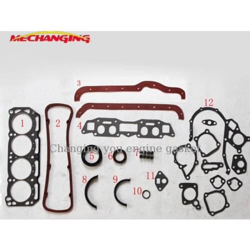 Fits NISSAN SUNNY 1.4L A14 A15 A14S A15S Engine Rebuilding Kits Full Gasket Set Engine Parts Engine Gasket 10101-M9529 50091900