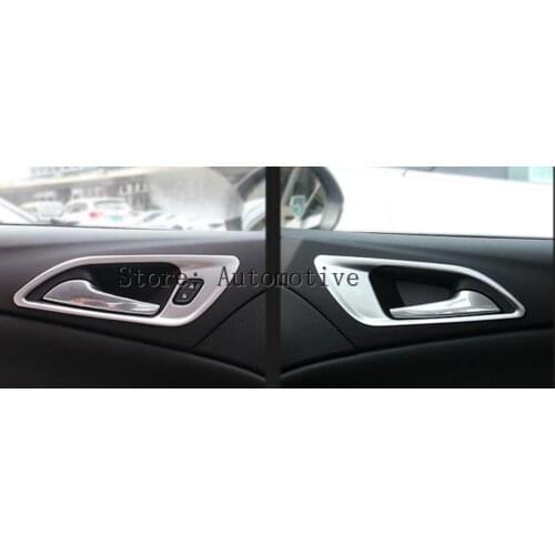 Only Fit For Left Hand Drive 2016 2017 For Opel Astra K 4pcs Matte Inner Handle Bowl Cover Trim Car-styling