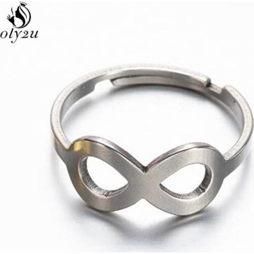 Hollow 8 Symbol Shaped Women Ring Fashion Infinity Eternity Love Engagement Rings Gift for Best Friend Anillos Mujer