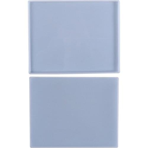 Rectangle Serving Board Crystal Epoxy Resin Mold Coaster Tray Silicone Mould DIY Crafts Fruit Dish Cup Mat Home Decorations