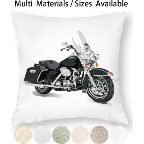 Style Bike Pillow Case Throw Pillow Cover Cotton Linen Flax Motorbike Bike Moto Cycle Motorcycle Dirt Speed Stylish Vehicle