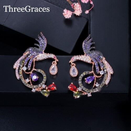 ThreeGraces Jewelry Women's Gold Earrings