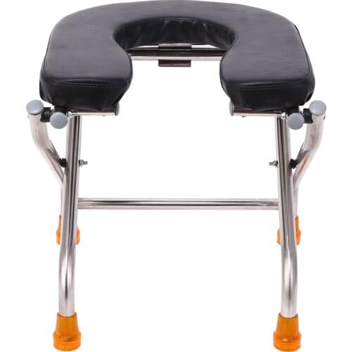 U Type Fold Sit Stool Stool Sit Toilet Chair The Elderly Sit Then Pregnant Woman Closestool Stainless Steel Sit Stool Stool