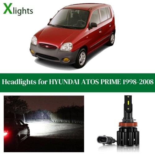 Xlights For HYUNDAI ATOS PRIME 1998 - 2008 LED Headlight Bulb Low High Beam Lamp 12V Headlamp Auto Light Accessories Parts