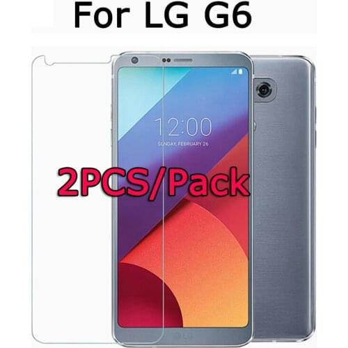2PCS 9H 2.5D Premium Screen Protector sFor LG G6 Tempered Glass For LG G6 LGG6 Screen Protector G6 G 6 Anti Scratch Phone Film