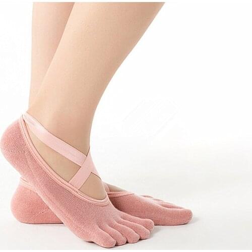 Women Yoga Anti-slip Socks Backless Silicone Non-slip Socks Ladies Ventilation Ballet Dance Gym Fitness Pilates Grip Socks