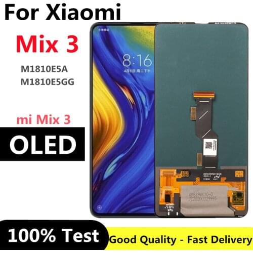 6.39" OLED mix3 LCD Display For XIAOMI MIX 3 Touch Screen Digitizer Assembly For Xiaomi Mi Mix3 Mix 3 LCD for mix 3 5G LCD
