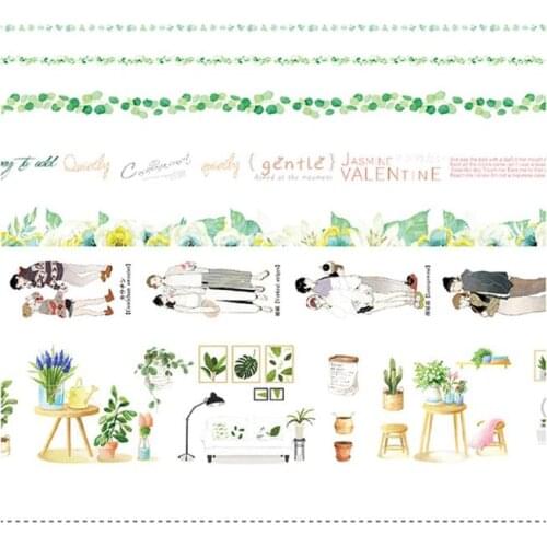 YYDS 7Pc Romantic Ocean Star Washi Tape Adhesive Tape DIY Scrapbooking Sticker