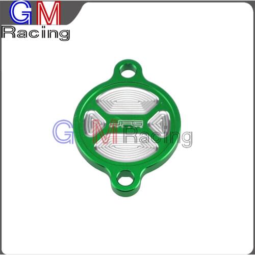 CNC Aluminum Oil Filter cap Cover For KAWASAKI KX450F KXF450 KX 450F 2016 2017 Dirt Bike Motorcycle