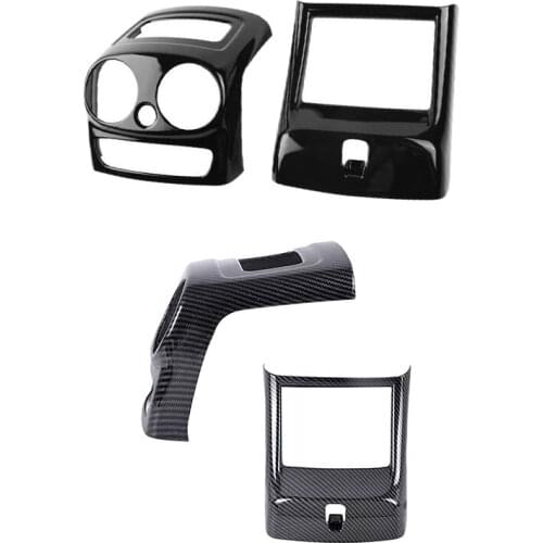 Car Rear Armrest Box Air Conditioning Outlet Covers Trim Anti-Kick Protector for Mercedes Benz GLC X253 2020 2021