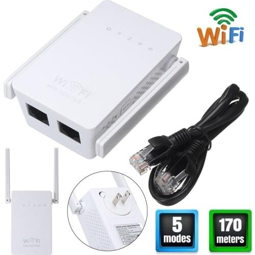 New Arrival Wireless Wi-Fi Range Extender 300Mbps Dual External Antennas Router Repeater With RJ45 Cable