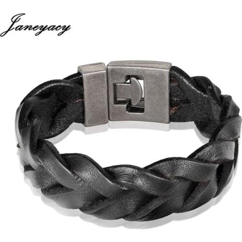 Janeyacy European Fashion Bracelet Women Hand Weave Leather Bracelet Mens Features Casual Womens Bracelet Jewelry Wholesale