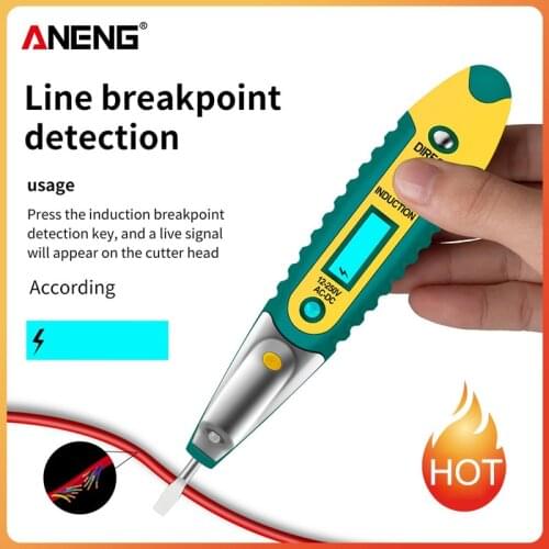 Digital Test Pencil Tester Electrical Voltage Detector Pen LCD Display Screwdriver AC/DC 12-250V for Electrician Tools