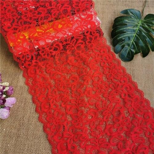 E2005 width 20cm Nylon Spandex stretch Jacquard lace trimmings