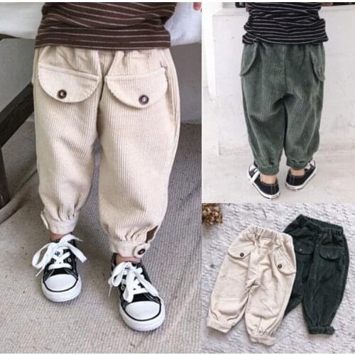 New Baby Girls Corduroy Pants Infant Autumn Warm Velvet Thick Leggings Pants Toddler Kids Girls Trousers Children Clothing Gifts