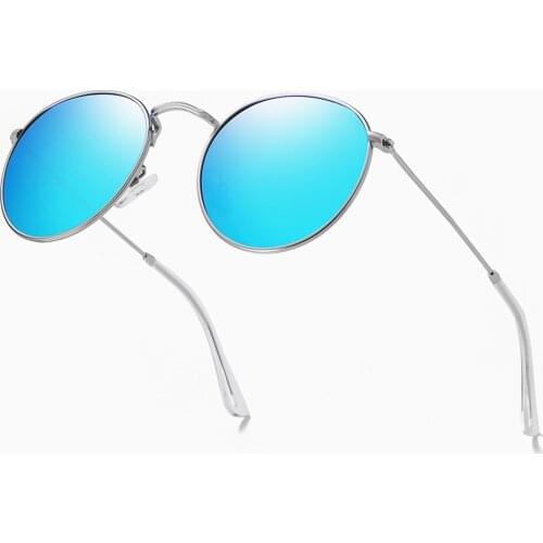 Trend Round Alloy Men Women Mirror Myopia Polarized Sunglasses Polarized Sun Glasses Custom Made Minus Prescription Lens -1 To-6
