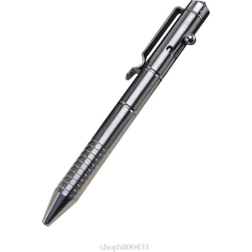 Solid Titanium Alloy Gel Ink Pen Retro Bolt Action Writing Tool School Office Stationery Supply D01 20 Dropshipping