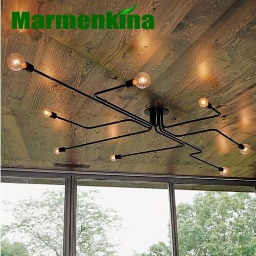 Lighting Irons Loft Industrial Wind Bar Coffee Shop Tree Retro Nostalgic Ceiling Lamps