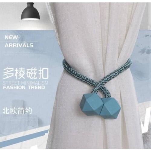 Simple and versatile square curtain magnet buckle strap curtain accessories harness strap rope storage belt curtain clip curtain