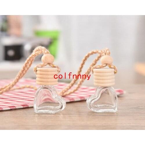 500pcs/lot Empty bottle Exquisite glass bottle car pendant Automobile styling decoration Automotive rear view mirror perfume