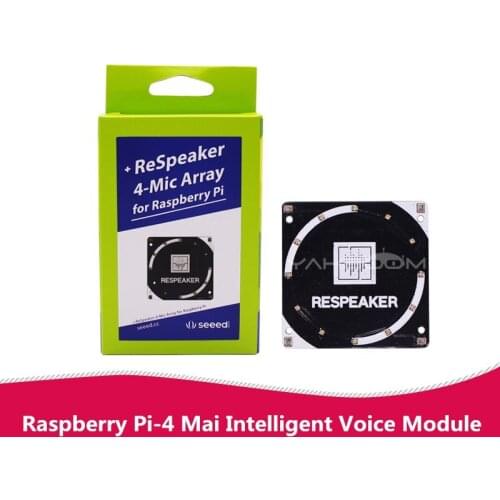 ReSpeaker intelligent voice module 4 microphone 3 meters far field Array expansion board Suitable for Raspberry Pi