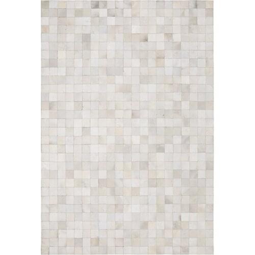 200x300cm luxury cowhide seamed rug, pure white color real natrual cowskin carpet, living room bedroom decorative ground mat