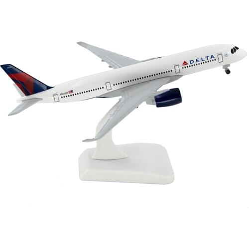 18cm Aircraft Delta Airlines Airbus A350 with Landing Gear Alloy Plane Toys Children Kids Gift for Collection