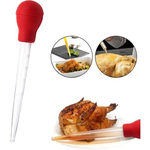 Cooking Chicken Turkey Meat BBQ Food Flavour Baster Syringe Tube Pipe 30ml Cake Carve Decoration Fondant Accessories