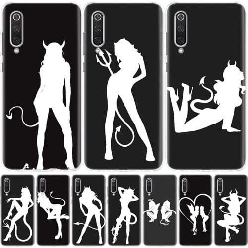 Angel And Devil Sexy Girl Silicon Phone Case For Xiaomi Redmi Note 10 9 8 9S 8T 7 6 5 6A 7A 8A 9A 9C Pro Customized Cover Coque