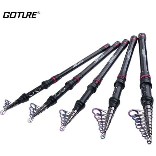 Goture AQUILA 1.8m-3.6m Telescopic Fishing Rod 24T Carbon Fiber Carp Feeder Spinning Fishing Portable Rod For Travel Fishing