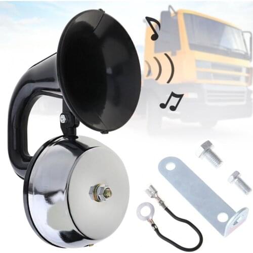 1 / 2pcs 12V / 24V 126DB ABS Universal Super Loud Car Air Snail Horn No Need Compressor with Bracket Relay for Auto Car Vehicle