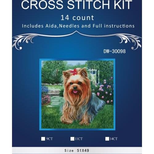 Top Quality Lovely Hot Sell Counted Cross Stitch Kit Old World Holiday Ornaments Similar DMC dw-3009 dogs