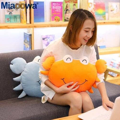 1pc 45cm Cute Crab Plush Toy Fabric Is Soft And Comfortable As A Pillow For Children As A Gift