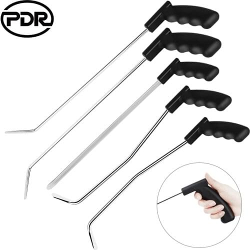 5pcs Car Rods Hooks Car Crowbar auto body Dent Repair Tools Pry Bar Opening Tools Hand Tool for Auto