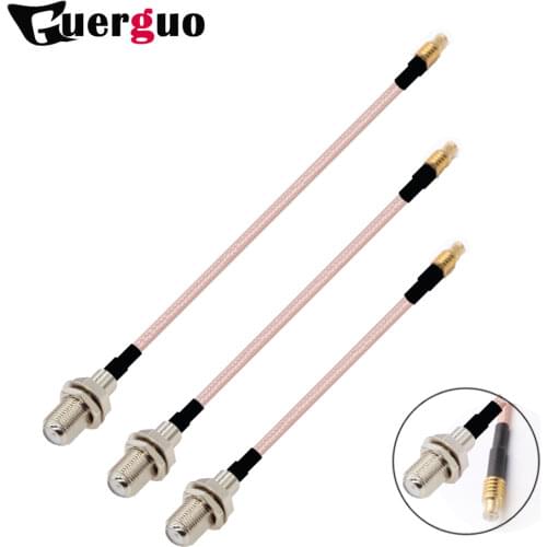 WIFI antenna adapter MCX male straight switch F type female jack pigtail cable RG316 15cm Customized