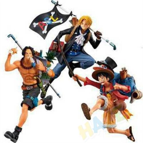 Anime One Piece Monkey D. Luffy Portgas·D· Ace Sabo PVC Figure Model Toy No Box New