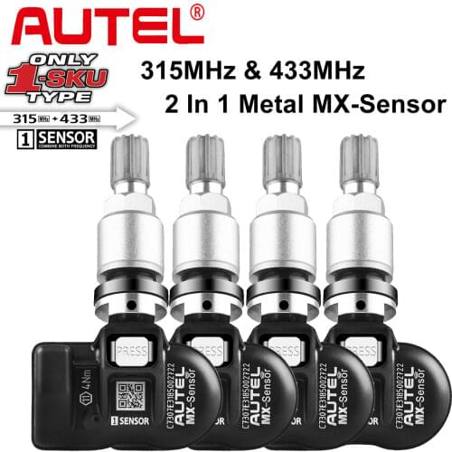 Autel MX Sensor 433MHZ+315 MHZ 2in1Mx-Sensor TPMS Tire Repair Tool Automotive Accessory For MaxiTPMS TS501 TS508 Pad Programmer