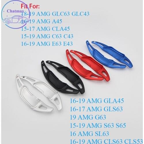 Car-Styling DSG For Mercedes-Benz AMG 2007-2019 CLA45/GL63 C63 G63 Aluminum Alloy Steering Wheel Shift Paddle Shifters Extension
