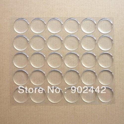 Free Shipping: Wholesale 1000 pcs/lot 26 mm Round Clear Dome Sticker for DIY Keychains