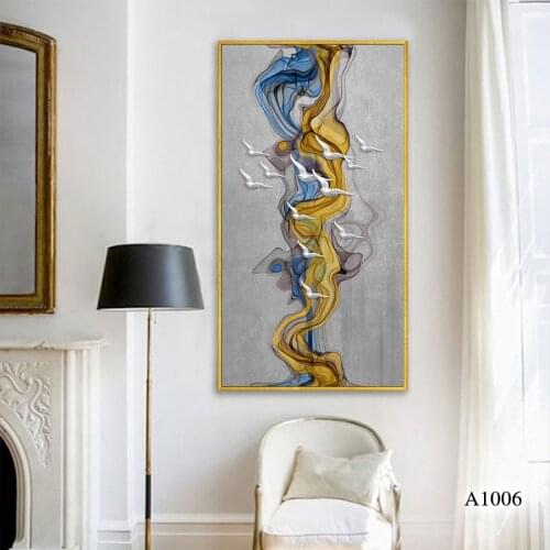 Chinese New Wall Art Painting HD Prints on Canvas Home Decor Living Room Modern Abstract Painting Picture Unframed 60x120cm